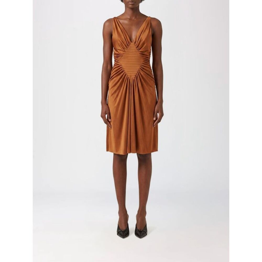 Versace Dress Woman Tobacco